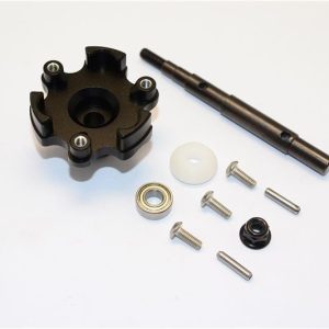 CUSCINO TRASMISSIONE IN ALLUMINIO con DRIVE IPt SFT-10PCS GPM TRX XMAXX 8S 6S nero