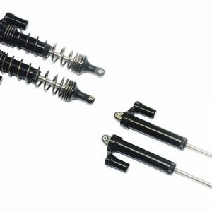 AMMORTIZZATORE PIGGY BACK POSTERIORE A L A FORMA DI ALLUMINIO - SET 4 PEZZI nero GPM TRX UDR