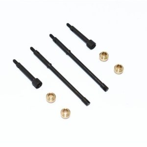 HARDEN ACCIAIO #45 ft GIUNTO CVD+rr DRIVE SFT+COLLARE IN RAME8 PZ GPM AXIAL 1/24 SCX24 CATENACCIO nero