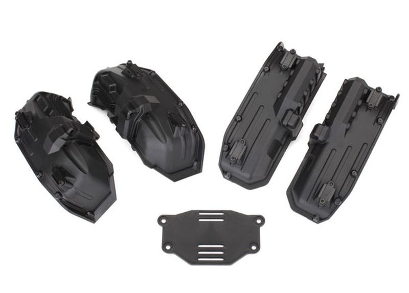 Passaruota interni stretti anteriori e posteriori TRX-4,viteria,supporto batteria