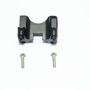 ATTACCO AMMORTIZZATORE POSTERIORE IN ALLUMINIO -SET 3 PEZZI nero GPM TRX 1/10 E-REVO