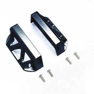 PROTEZIONE SERVO IN ALLUMINIO - SET 2 PZ nero GPM TRX 1/10 E-REVO vecchio e nuovo