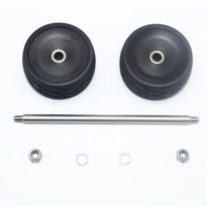 KIT ALU REBILD PER IMPENNATA POSTERIORE REGOLABILE ER2040R -SET 7 PEZZI GPM TRX 1/10 E-REVO vecchio e nuovo nero
