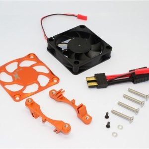 DISSIPATORE MOTORE IN ALLUMINIO CON VENTOLA DI RAFFREDDAMENTO - 1 SET arancione GPM TRX XMAXX 8S 6S