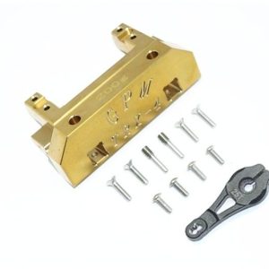 SUPPORTO PARAURTI ANTERIORE IN OTTONE+SERVOSquadretta  IN ALLUMINIO 25T -SET 19PC GPM TRX TRX4 DEFENDER