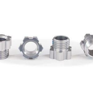 Mozzi Dadi per Cingoli 8880 alluminio Grigio (4)