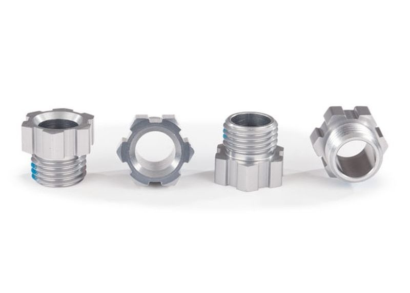 Mozzi Dadi per Cingoli 8880 alluminio Grigio (4)