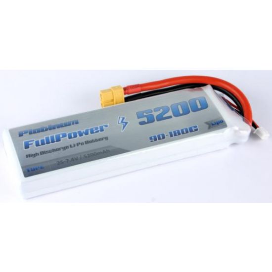 Batteria Lipo 2S 5200mAh 90C PLATINUM - XT90 - immagine 2