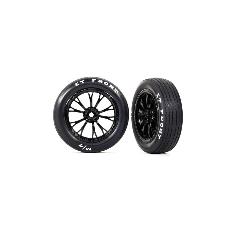 Gomme incollate su cerchi neri anteriori (2)