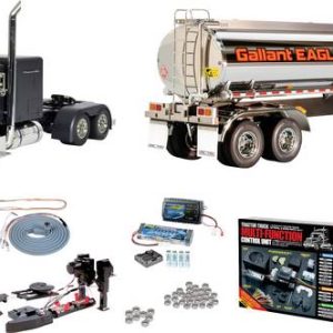 Tamiya 331056356 US Grand Hauler Matte Black Edition 1:14 Camion modello Kit risparmio Kit esclusivo