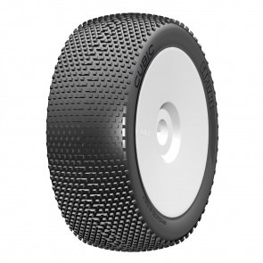 1:8 BU - CUBIC - A Soft - Nuovo Inserto Cellule Chiuse - Montata su Cerchio Bianco - 1 Paio