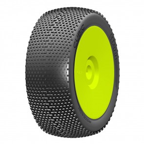 1:8 BU - CUBIC - B Media - Nuovo Inserto Cellule Chiuse - Montata su Cerchio Giallo - 1 Paio