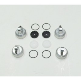 M2C 3075 ARRMA 16 MM ZRS SHOCK CAPS AND ORING SHOCK PISTONS V2,3,4