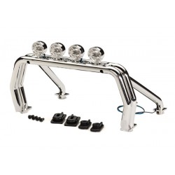 Rollbar assemblato con barra luci led + supporti di montaggio ant. + post. per carrozzeria 9212