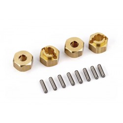 Set Trascinatori Esagonali in Ottone 7mm + spine (4)