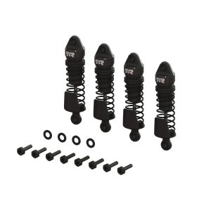 Aluminum Shock Set 58mm Length 1000 cSt Oil (4) Black: GROM