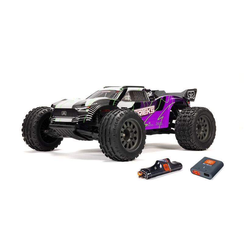 1/10 VORTEKS MEGA 550 2WD Stadium Truck RTR with Battery & Charger Purple
