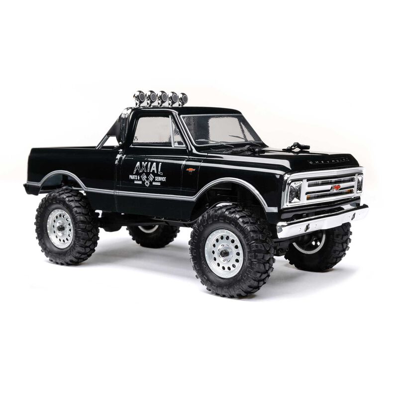 1/24 SCX24 1967 Chevrolet C10 4WD Brushed Truck RTR Black - immagine 3