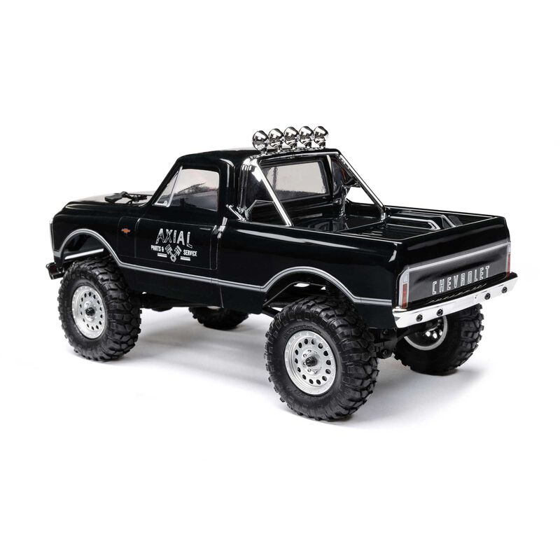 1/24 SCX24 1967 Chevrolet C10 4WD Brushed Truck RTR Black - immagine 2
