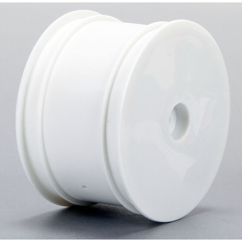 1/14 Front/Rear 2.0 Wheel Set 12mm Hex White (4): Mini 8T