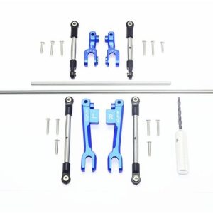 SprSteel ft+rr Swbr&ALU Swbr ARM&stnl-steel LINKAGE-23PCS GPM TRX UDR blu