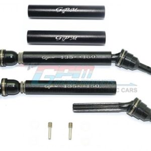 ACCIAIO+ALU ft/rr UNIVERSAL SWING SFT+WASHERS&wh HUBS1PR SET GPM TRX 1/10 TRAXXAS REVO SUMMIT E-REVO alt nero