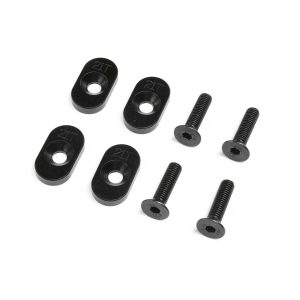EngineMountInsert & Screws 21T Black(4): DBXL 2.0