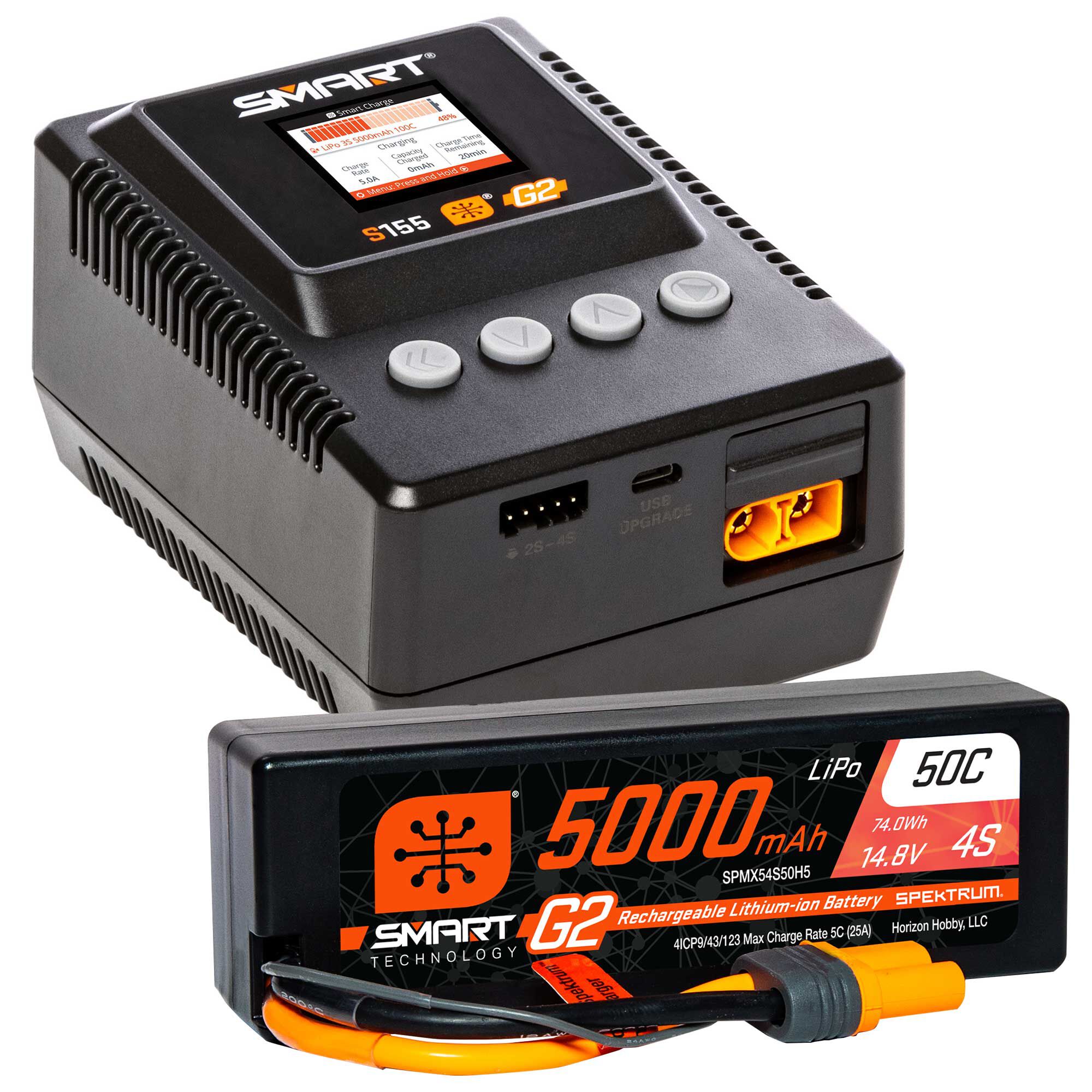 Smart Powerstage 4S Surface Bundle: G2 5000mAh 4S LiPo IC5 & S155 Charger EU
