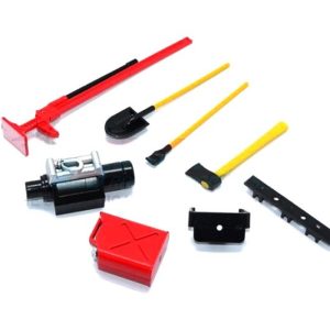 ACCESSORI PER BILANCIA: SET DI ATTREZZI IN PLASTICA PER CINGOLATI -SET 7 PEZZI GPM ROADTECH ACCESSORI PER BILANCIA
