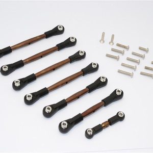 SprSteel cplt Tbl w PLASTIC BALL ENDS7PCS SET SLASH 4X4 GPM TRX 1/10 SLASH 4x4