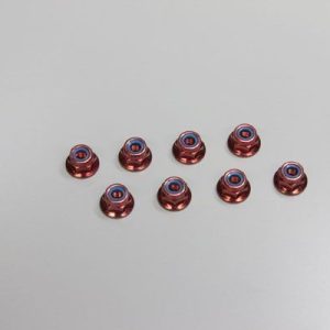 Dadi Autobloccanti Flangiati Rossi M4x5.6mm (8) Kyosho