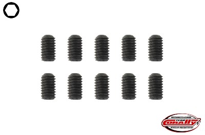 CORALLY STEEL SET SCREWS M3 X 8MM HEX 10 PCS - (C-30152)
