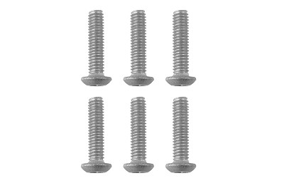 CORALLY TITANIUM SCREWS M3 X 16MM HEX FLAT HEAD 6 PCS - (C-34015)