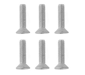 CORALLY TITANIUM SCREWS M3 X 6MM HEX FLAT HEAD 6 PCS - (C-34011)
