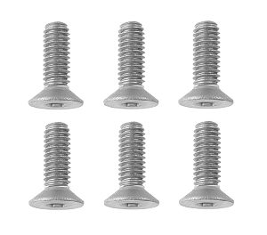 CORALLY TITANIUM SCREWS M4 X 8MM HEX BUTTON HEAD 6 PCS - (C-34041)