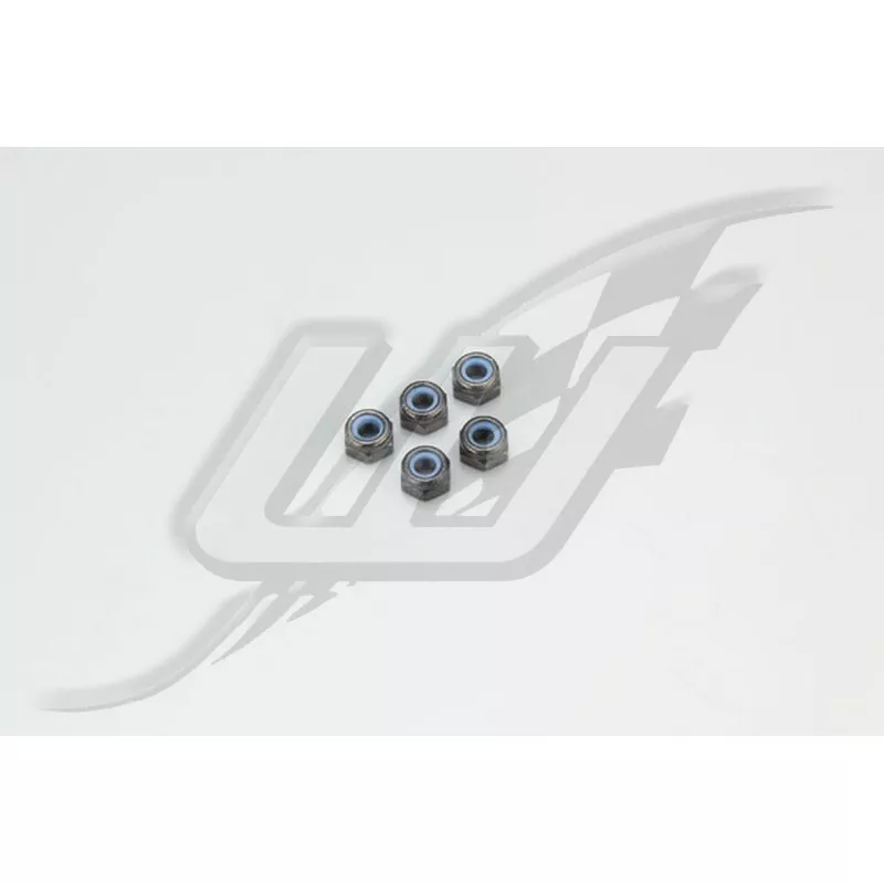Dadi Autobloccanti Flangia Stretti M3x3.3mm (5) Kyosho