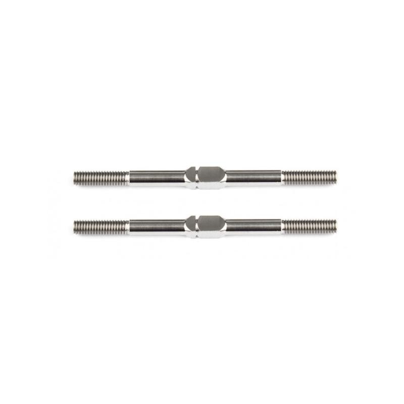 Team Associated FT Titanium Turnbuckles, 48 mm/1.875 in, silver