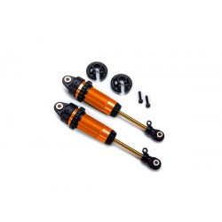 Ammortizzatori In Alluminio GTR XXLong Anodizzato Arancio (2) - Senza Molle