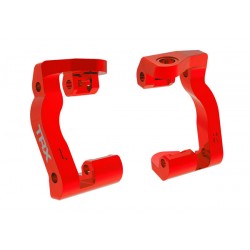 Blocchetti Caster "C" In Alluminio 6061-T6 Dx E Sx - Rossi