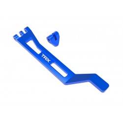 Ferma Batteria + Supporto In Alluminio 6061-T6 - Blu