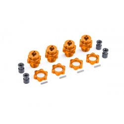 Trascinatori Ruota 17mm In Alluminio Con Dadi (4) (Per Kit Upgrade 9080) - Arancio