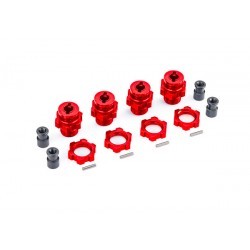 Trascinatori Ruota 17mm In Alluminio Con Dadi (4) (Per Kit Upgrade 9080) - Rossi