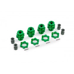 Trascinatori Ruota 17mm In Alluminio Con Dadi (4) (Per Kit Upgrade 9080) - Verdi