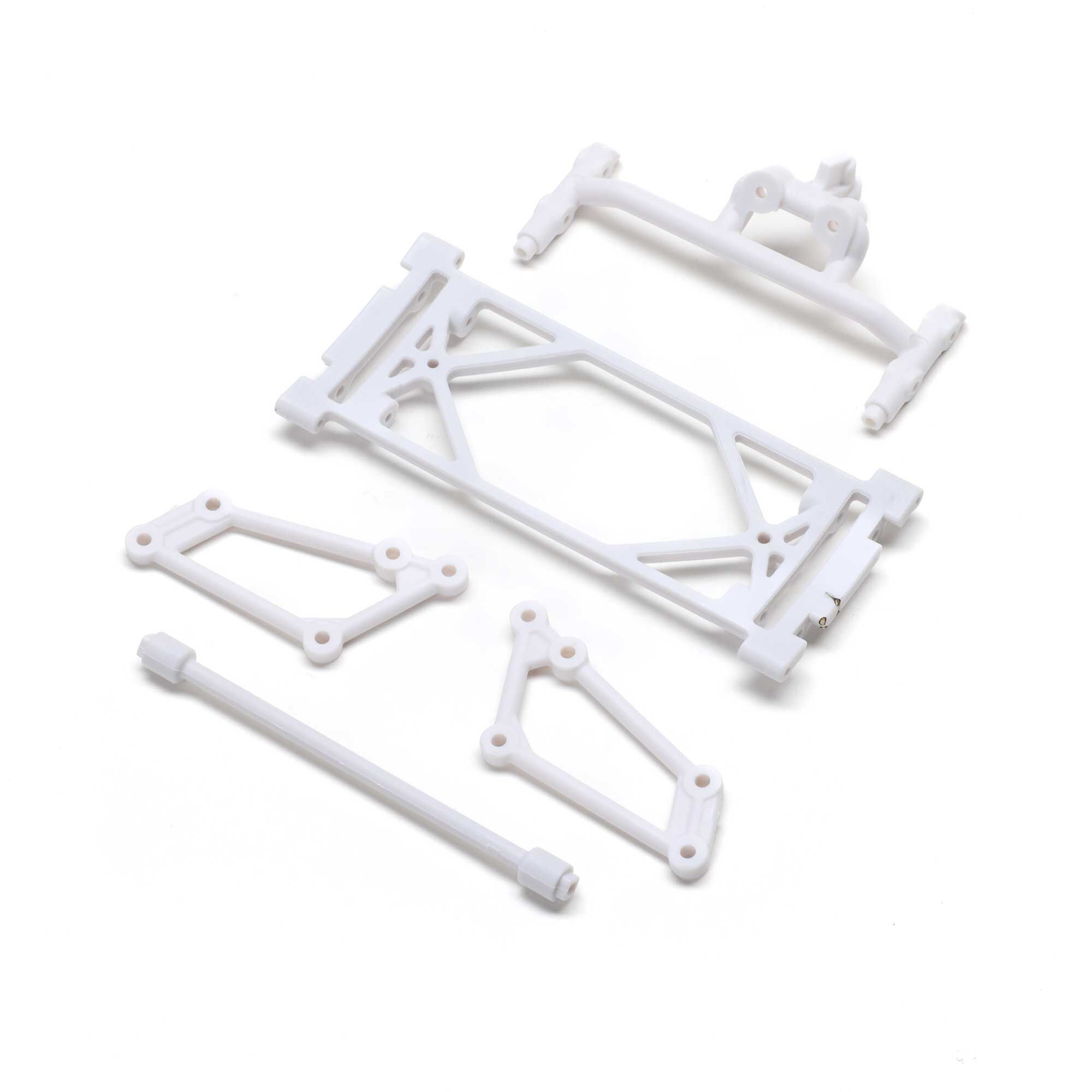 Front Wing Mount Set White: 22S Sprint