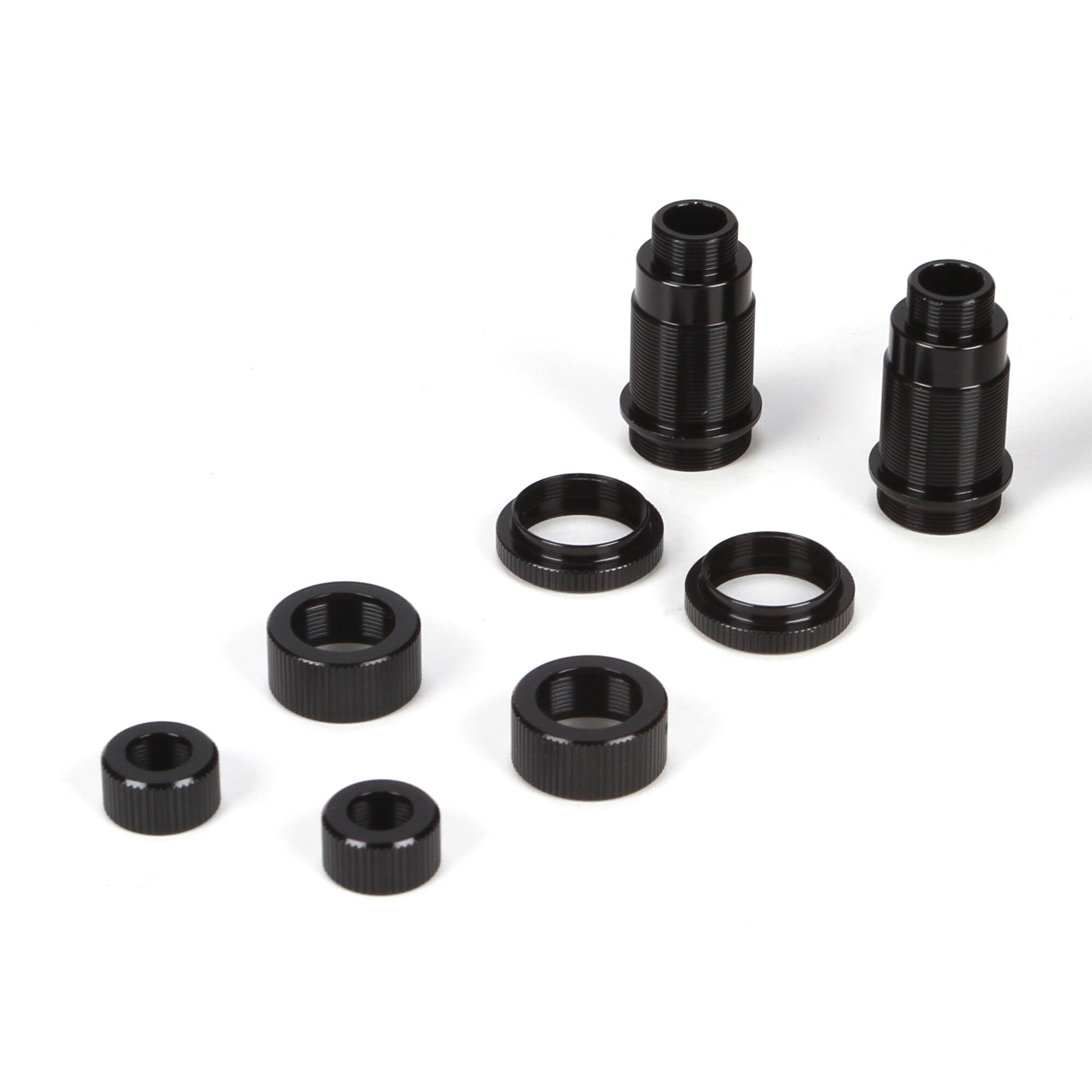 Front Shock Body Set Aluminum Black: Mini 8IGHT