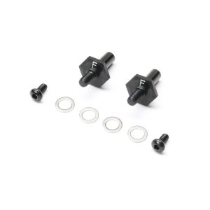 Front Axle Set Aluminum Black 12mm: 22S Sprint