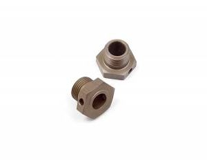 XRAY 355250 ALU WHEEL AXLE - BLACK COATED 2 PZ