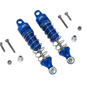Ammortizzatori posteriori a molla in alluminio 60mm blu per Team Losi Mini-T 2.0 (12 pz)