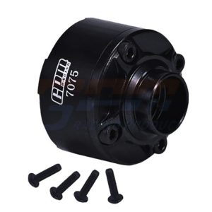 Cassa differenziale in acciaio e alluminio anteriore e posteriore + centrale nera GPM TRX X-Maxx / XRT