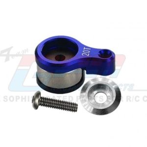 Servohorn 20T in alluminio blu con molla integrata per Losi Mini-T 2.0 (3 pz)